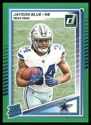 2025 Panini Donruss Jaydon Blue #308 Press Proof Green Football - Football Card Single
