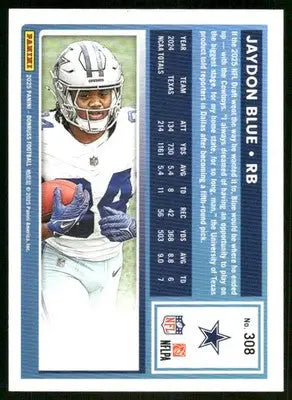 2025 Panini Donruss Jaydon Blue #308 Press Proof Green Football - Football Card Single