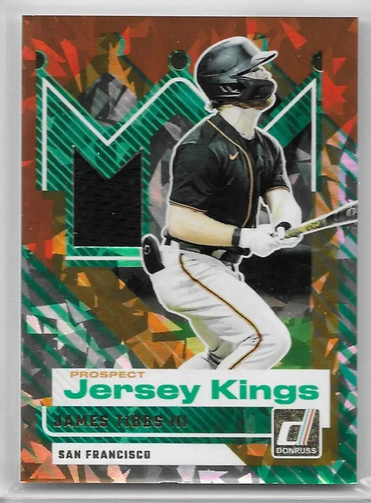 2025 Panini Donruss - Jersey Kings James Tibbs III #PJK-JT (1120) - Baseball Card Single