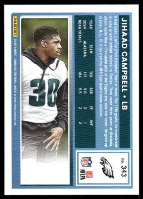 2025 Panini Donruss Jihaad Campbell #343 Football - Football Card Single