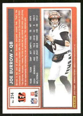 2025 Panini Donruss Joe Burrow #214 Football - Football Card Single