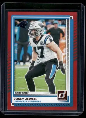 2025 Panini Donruss Josey Jewell #269 Press Proof Red Football - Football Card Single
