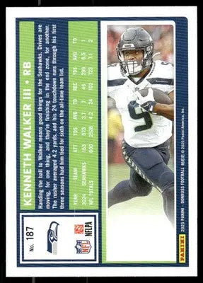 2025 Panini Donruss Kenneth Walker III #187 Football - Football Card Single