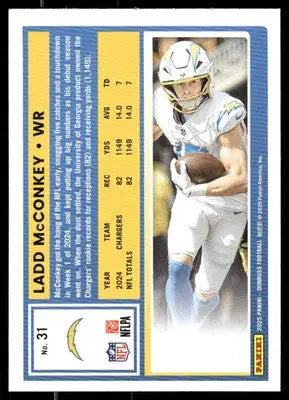 2025 Panini Donruss Ladd McConkey #31 Football - Football Card Single
