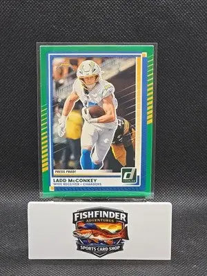 2025 Panini Donruss - Ladd McConkey #31 Press Proof Green - Football Card Single