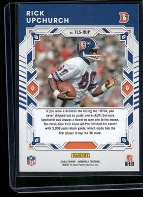 2025 Panini Donruss Legend Series Rick Upchurch #TLS-RUP Football - Football Card Single