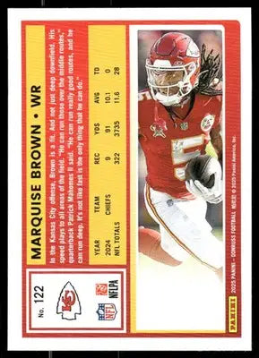 2025 Panini Donruss Marquise Brown #122 Football - Football Card Single