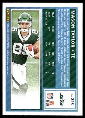 2025 Panini Donruss Mason Taylor #328 Green Press Proof Football - Football Card Single