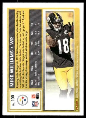 2025 Panini Donruss Mike Williams #100 Football - Football Card Single