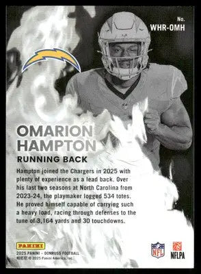 2025 Panini Donruss Omarion Hampton #WHR-OMH RC American Football - Football Card Single