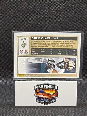 2025 Panini Donruss Optic #73 Chris Olave Silver Holo Prizm New Orleans Saints - Football Card Single