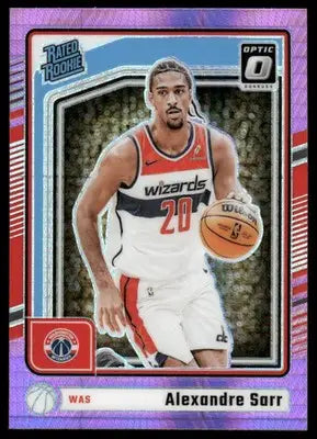 2025 Panini Donruss Optic Basketball Alexandre Sarr #276 Pink Hyper Basketball - Basketball Card Single