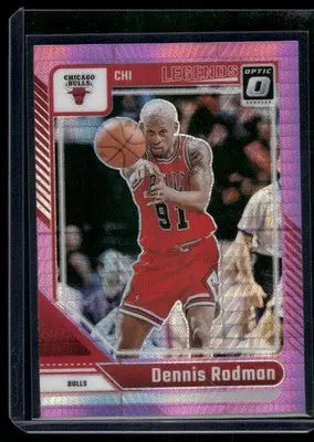 2025 Panini Donruss Optic Basketball Dennis Rodman #241 Pink Holo Basketball - Basketball Card Single