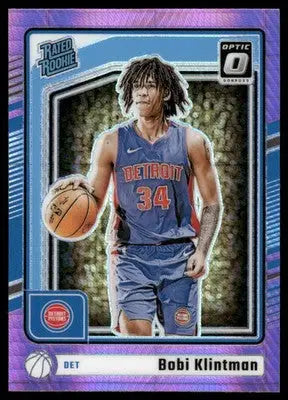 2025 Panini Donruss Optic Bobi Klintman #289 Pink Hyper Basketball - Basketball Card Single