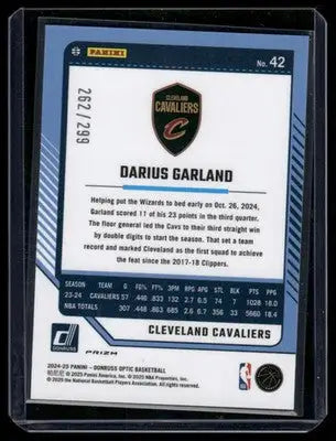 2025 Panini Donruss Optic Darius Garland #42 262/299 Orange Basketball - Basketball Card Single