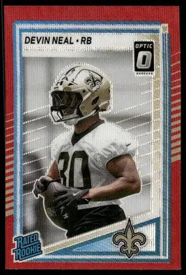 2025 Panini Donruss Optic Devin Neal #359 Red Football - Football Card Single
