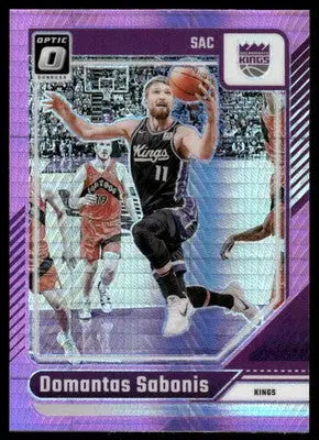2025 Panini Donruss Optic Domantas Sabonis #64 Pink Hyper Basketball - Basketball Card Single