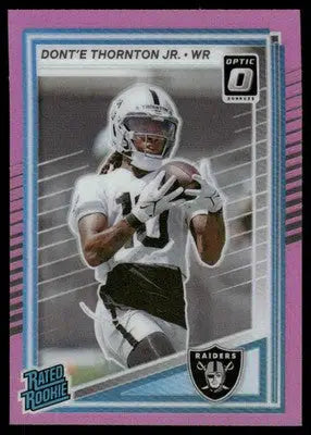 2025 Panini Donruss Optic Dont’e Thornton Jr. #349 Pink Football - Football Card Single