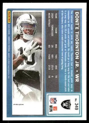 2025 Panini Donruss Optic Dont’e Thornton Jr. #349 Pink Football - Football Card Single