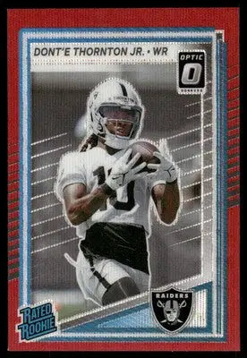 2025 Panini Donruss Optic Dont’e Thornton Jr. #349 Red Football - Football Card Single