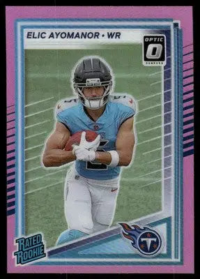 2025 Panini Donruss Optic Elic Ayomanor #339 Pink Football - Football Card Single