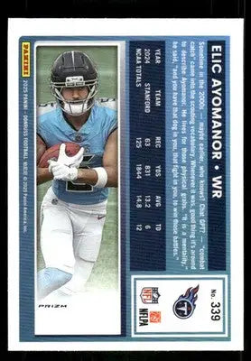 2025 Panini Donruss Optic Elic Ayomanor #339 Red Football - Football Card Single