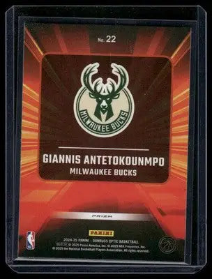 2025 Panini Donruss Optic Express Lane Giannis Antetokounmpo #22 Prizm - Basketball Card Single