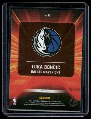 2025 Panini Donruss Optic Express Lane Luka Dončić #6 Basketball - Basketball Card Single