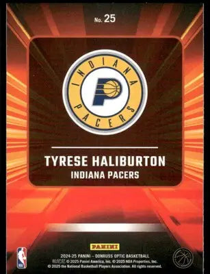 2025 Panini Donruss Optic Express Lane Tyrese Haliburton #25 Basketball - Basketball Card Single