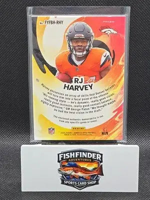 2025 Panini Donruss Optic - First Year Fresh RJ Harvey #FYFBH-RHY - Football Card Single