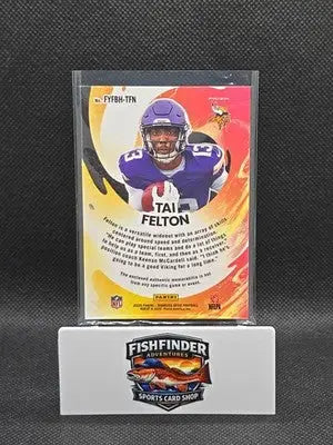 2025 Panini Donruss Optic - First Year Fresh Tai Felton #FYFBH-TFN Blue Hyper... - Football Card Single