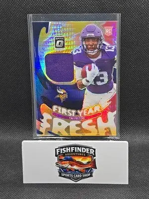 2025 Panini Donruss Optic - First Year Fresh Tai Felton #FYFBH-TFN Blue Hyper... - Football Card Single