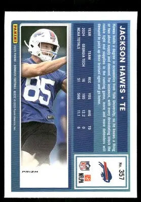 2025 Panini Donruss Optic Jackson Hawes #357 Red Velocity Football - Football Card Single