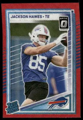 2025 Panini Donruss Optic Jackson Hawes #357 Red Velocity Football - Football Card Single