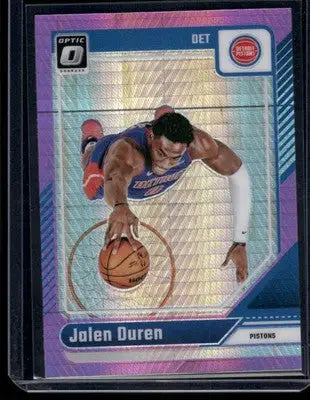 2025 Panini Donruss Optic Jalen Duren #89 Purple Basketball - Basketball Card Single