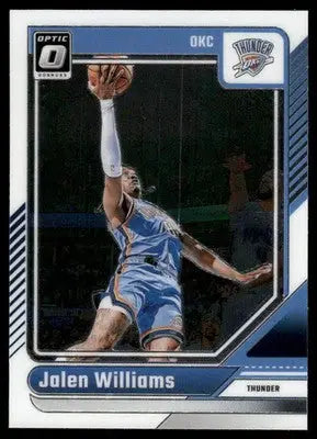 2025 Panini Donruss Optic Jalen Williams #225 Basketball - Basketball Card Single