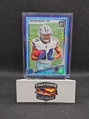 2025 Panini Donruss Optic Jaydon Blue Purple Shock Rated Rookie- Cowboys #242 - Football Card Single