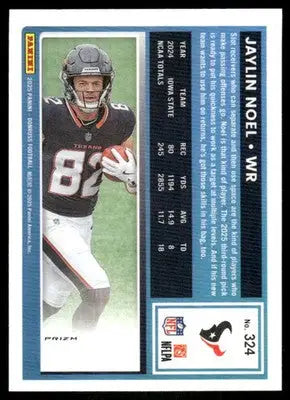 2025 Panini Donruss Optic Jaylin Noel #324 Pink Football - Football Card Single