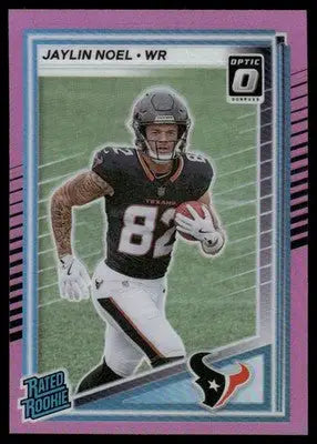 2025 Panini Donruss Optic Jaylin Noel #324 Pink Football - Football Card Single