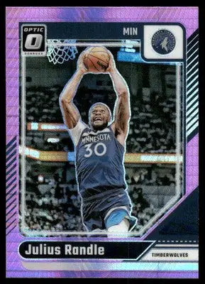 2025 Panini Donruss Optic Julius Randle #224 Pink Hyper Basketball - Basketball Card Single