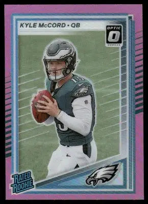 2025 Panini Donruss Optic Kyle McCord #325 Pink Football - Football Card Single
