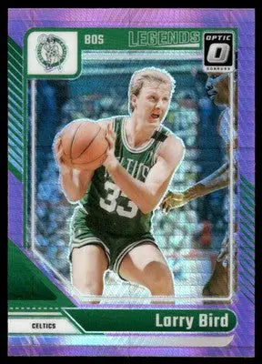 2025 Panini Donruss Optic Legends Larry Bird #243 Pink Hyper Basketball - Basketball Card Single