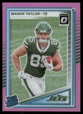 2025 Panini Donruss Optic Mason Taylor #328 Pink Football - Football Card Single