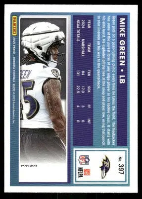2025 Panini Donruss Optic Mike Green #397 Red Football - Football Card Single