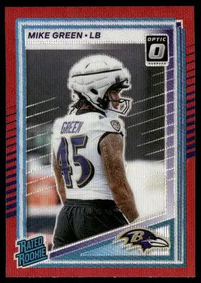 2025 Panini Donruss Optic Mike Green #397 Red Football - Football Card Single
