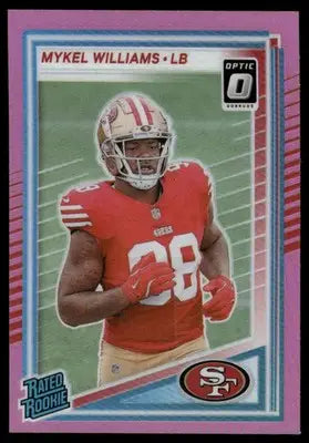 2025 Panini Donruss Optic Mykel Williams #319 Pink Football - Football Card Single