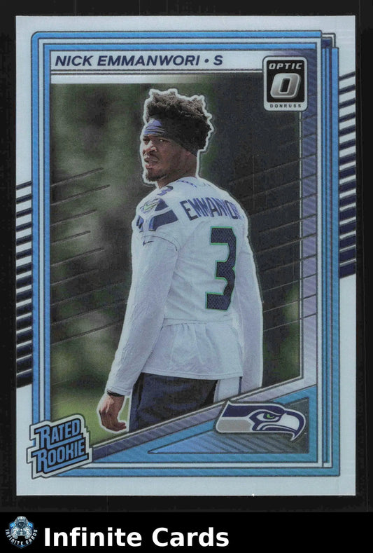 2025 Panini Donruss Optic NICK EMMANWORI #277 Optic Seattle Seahawks RC - Football Card Single