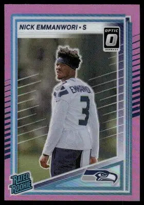 2025 Panini Donruss Optic Nick Emmanwori #348 Pink Football - Football Card Single