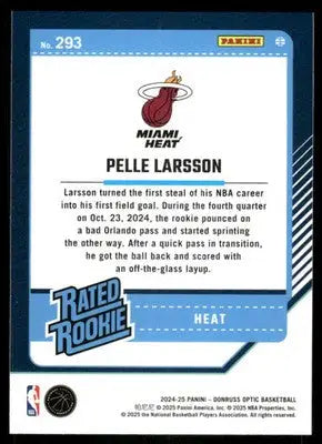 2025 Panini Donruss Optic Pelle Larsson #293 Basketball - Basketball Card Single