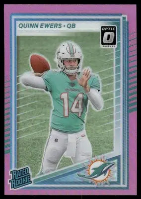 2025 Panini Donruss Optic Quinn Ewers #342 Pink Football - Football Card Single